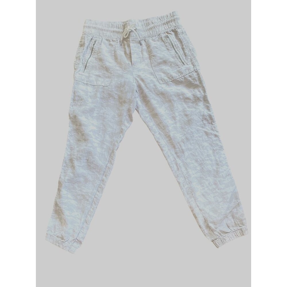 Athleta Camo Cabo Linen Jogger Women’s 10 Athleisure Travel Pant Worn Once! - Picture 8 of 12